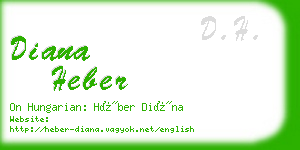 diana heber business card